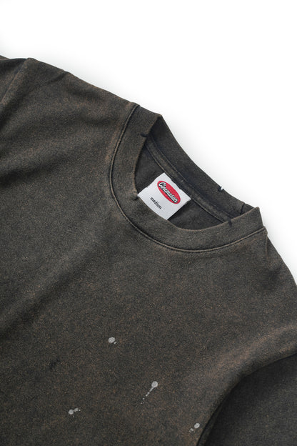 Distressed Heavy Jersey Tee - Black