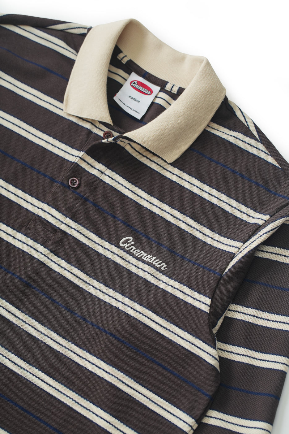 Script Logo Long Sleeves Polo - Carob