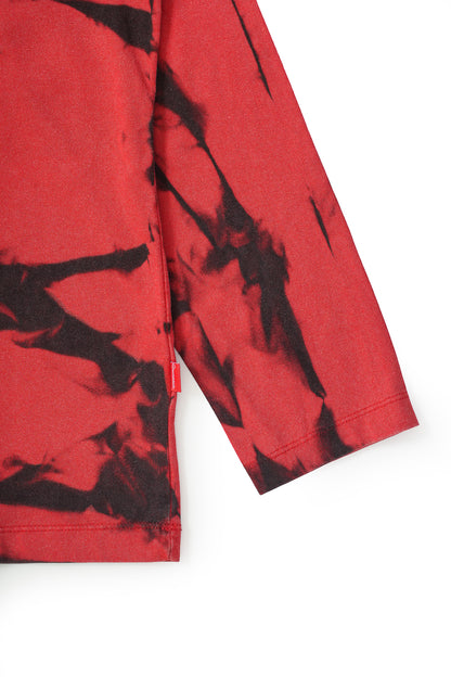 Cotton Tiger Stripes L/S - Scarlet