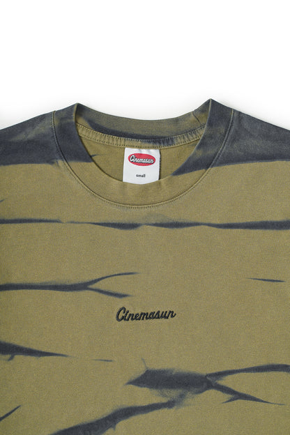 Cotton Tiger Stripes S/S Tee - Forest
