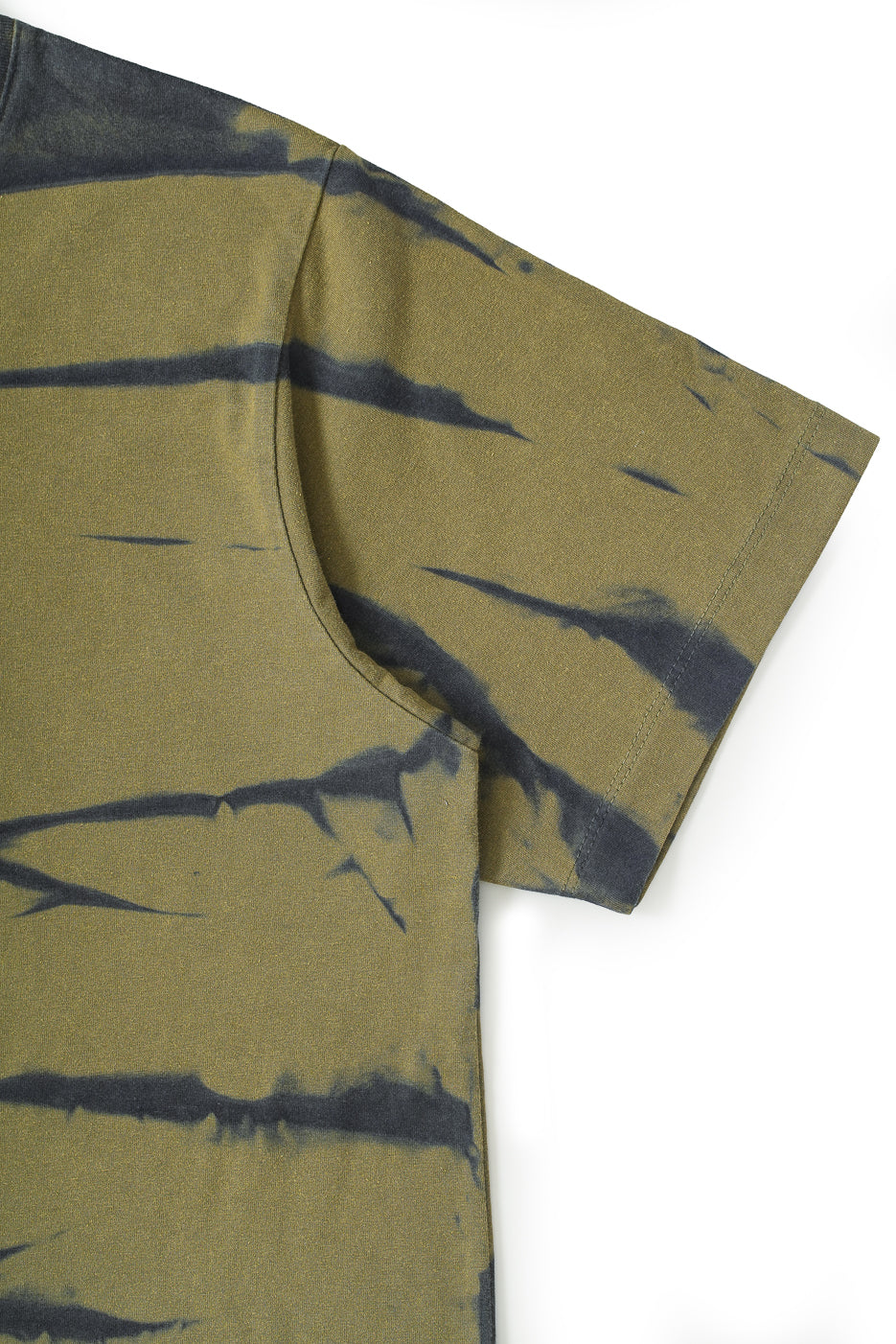 Cotton Tiger Stripes S/S Tee - Forest