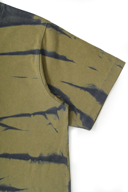 Cotton Tiger Stripes S/S Tee - Forest