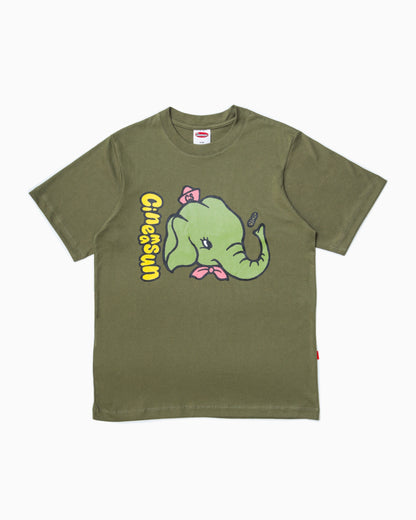 Owen Graphic Cotton Tee - Olive