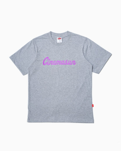 Script Graphic Cotton Tee - Heather