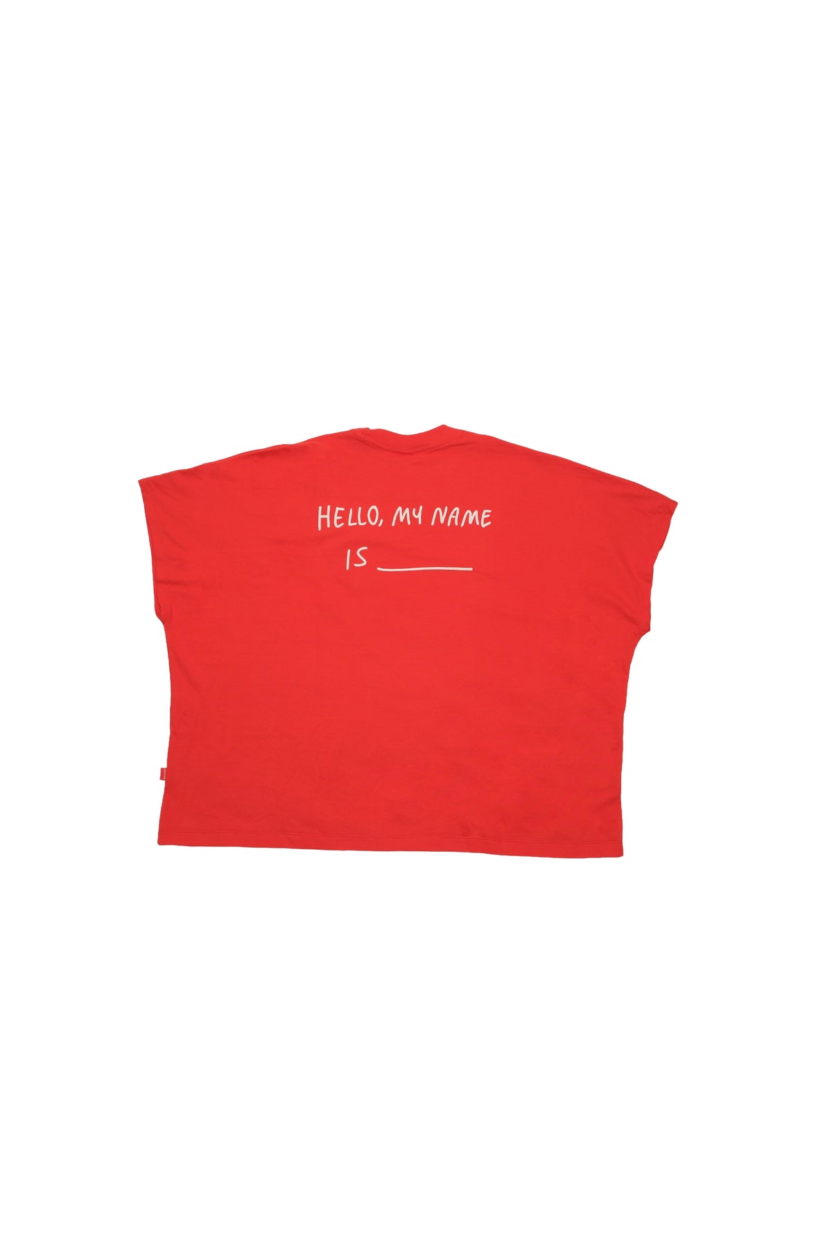 "HELLO MY NAME IS " Metro Presko Tee - Scarlet Red