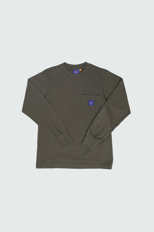 L/S Olive Suede Tee