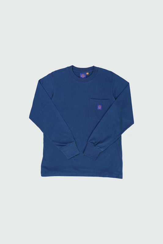 L/S Cobalt Suede Tee