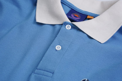 Blue Script Polo Shirt