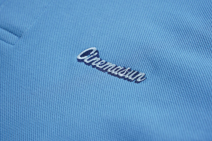 Blue Script Polo Shirt