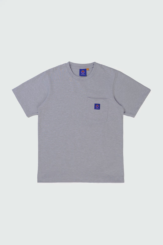 S/S Heather Grey Pocket T-S