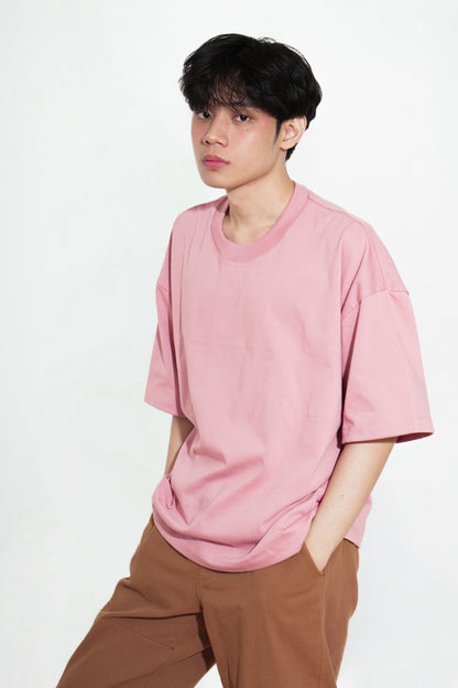 Tempo Heavy Jersey Cropped Tee - Lobster Pink