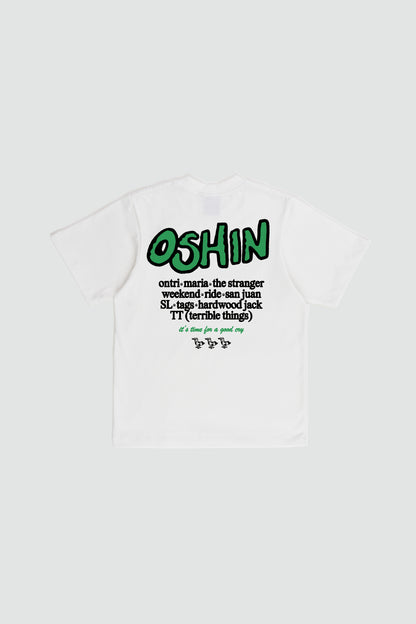 S/S White bird. Oshin Graphic Tee