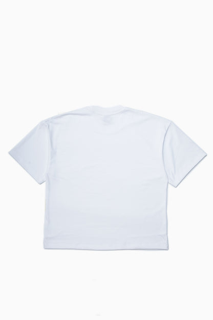 Tempo Heavy Jersey Cropped Tee - White