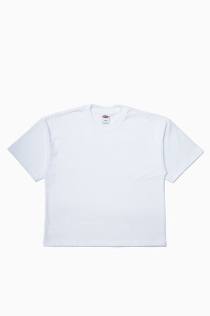 Tempo Heavy Jersey Cropped Tee - White