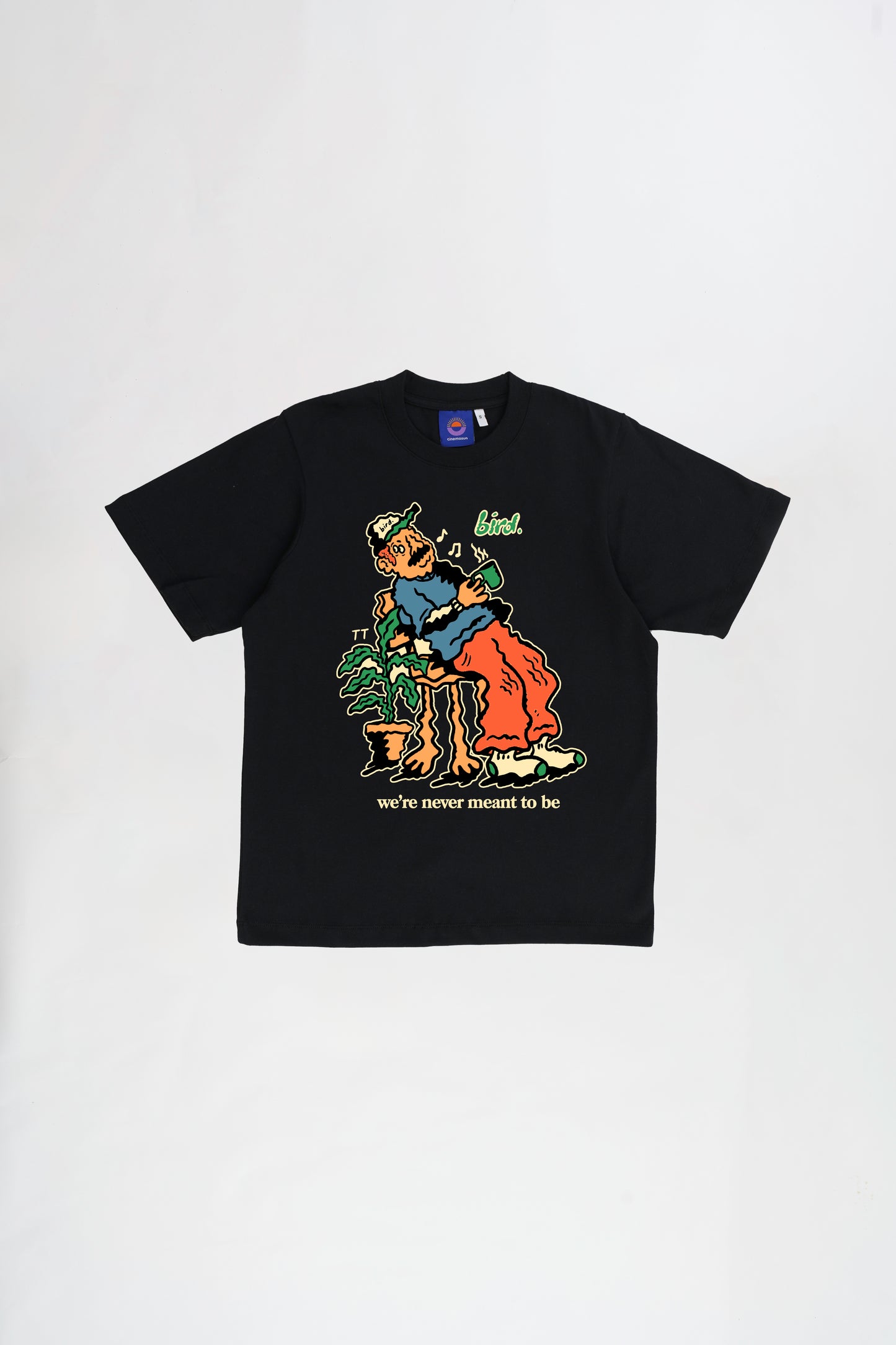 S/S Black bird. Oshin Graphic Tee