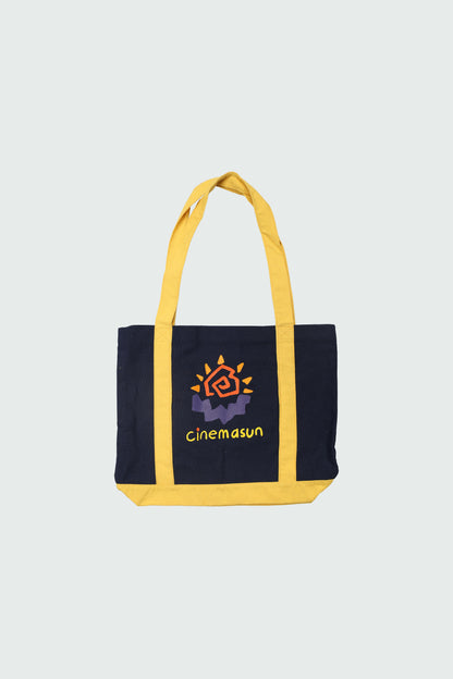 Classic Core Tote Bag - Navy & Canary