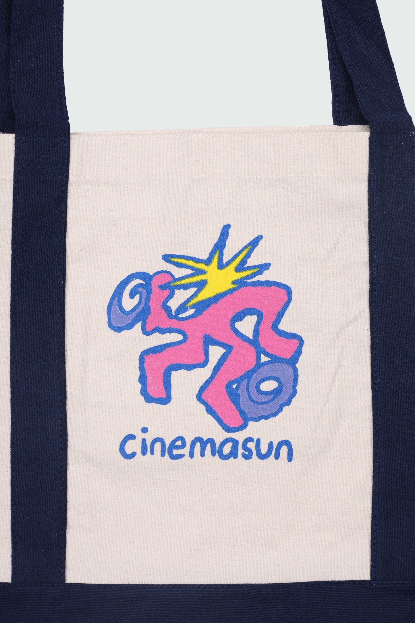 Classic Core Tote Bag - Beige & Navy