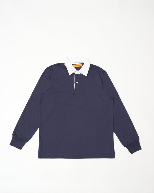 L/S Navy Rugby Polo